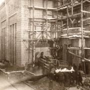 Строительство Кондопожской ГЭС. 1928г.